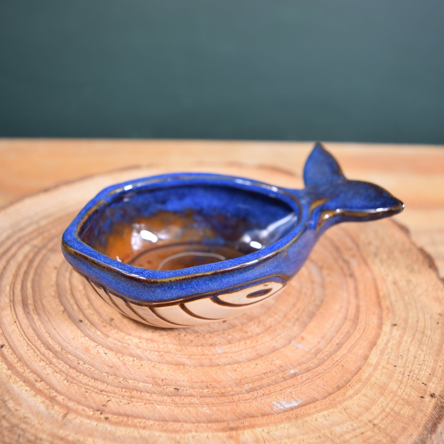 Ceramic Whale with Air Plant - Air Plant Holder